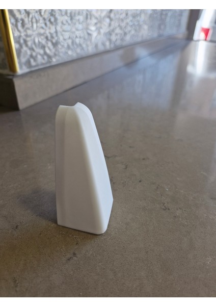 Parke Süpürgeliği Pratik Montajı İçin Dış Köşe Plastik Aparatı (8 cm Süpürgeliğe Uygun) 8 Ad.
