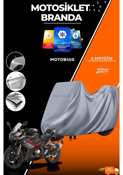 Motosiklet Branda Rks Srk 125 R (En Kalın) Kumaş Ömürlük Kullanım (Tokalı)