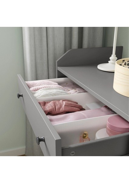 2 Adet Bölmeli Düzenleme Kutusu 34 x 51 x 10 cm Ikea 2'li Set Çekmece Içi Düzenleyici Beyaz