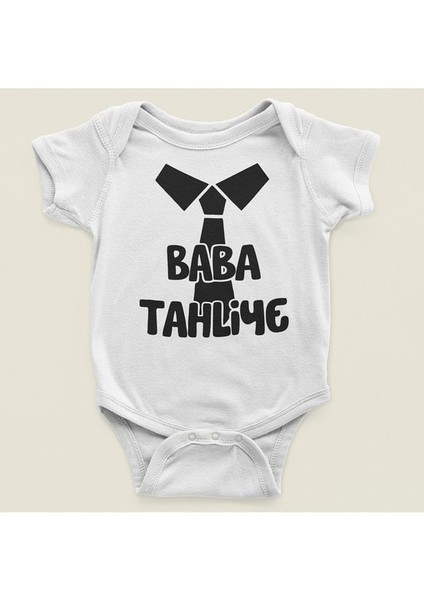 Baba Tahliye Yazılı Pamuklu Yumuşak Unisex Çıtçıtlı Body Zıbın