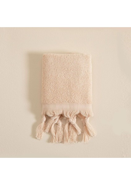 Bej el havlusu 30x40 cm, yumuşak dokulu, pamuklu, tekli kullanım