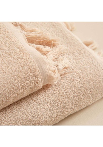 Bej el havlusu 30x40 cm, yumuşak dokulu, pamuklu, tekli kullanım modelleri