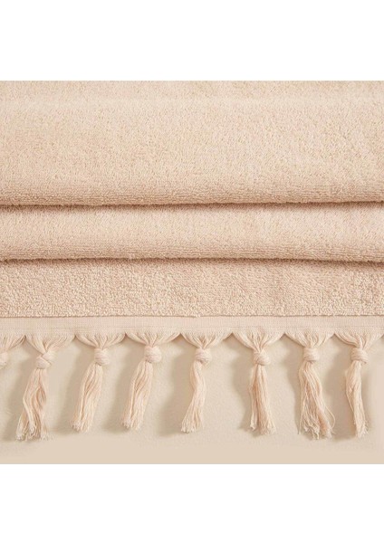 Bej el havlusu 30x40 cm, yumuşak dokulu, pamuklu, tekli kullanım indirimleri