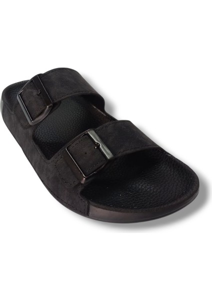 52551-25 Deri Çift Bant Anatomik Erkek terlik