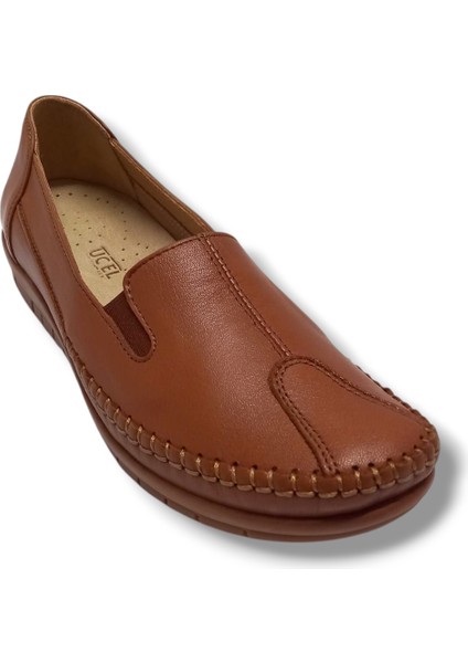 Üçel 134-25 Deri Anatomik Lastikli Kadın Ayakkabı