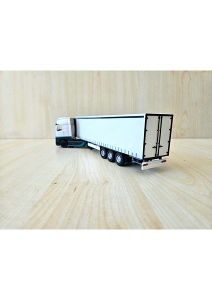 25 cm uzunlukta 1/64 Gri Mercedes Actros Mp5 Tır Maketi modelleri