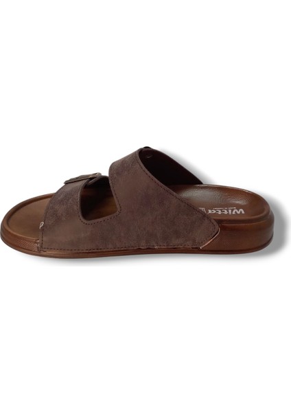 54201-25 Deri Çift Bant Anatomik Erkek Terlik modelleri