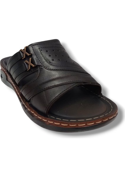 733028-25 Deri Anatomik Soft Erkek Terlik