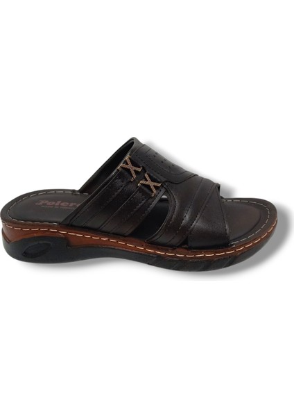 733028-25 Deri Anatomik Soft Erkek Terlik