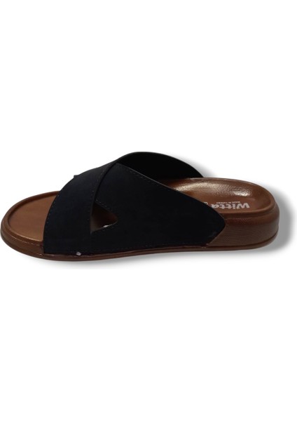 54202-25 Deri Çapraz Bant Anatomik Erkek Terlik modelleri