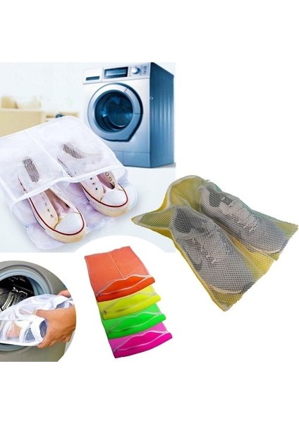 Fermuarlı - Hassas Çamaşır Terlik Ayakkabı Yıkama Filesi Büyük Boy indirimleri