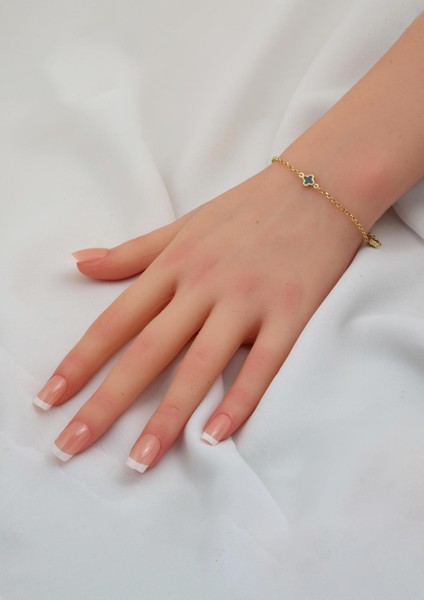 Yeşil Yonca Bileklik Altın 14 Ayar fiyatları