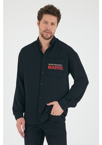 Marvel Tale Kahramanlar Avengers Baskılı Unisex Gömlek