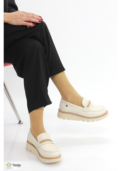 Kadın Deri Ortopedik Loafer Ayakkabı M26YA3760