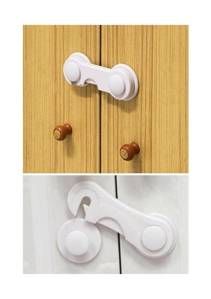 Bebek Çocuk Güvenliği Çekmece ve Dolap Için Kendiliğinde Yapışkanlı Vidasız Kapak Kilidi modelleri