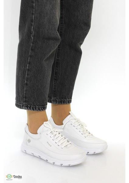 Kadın Ortopedik Günlük Deri Spor Sneaker Ayakkabıı M26YA3395