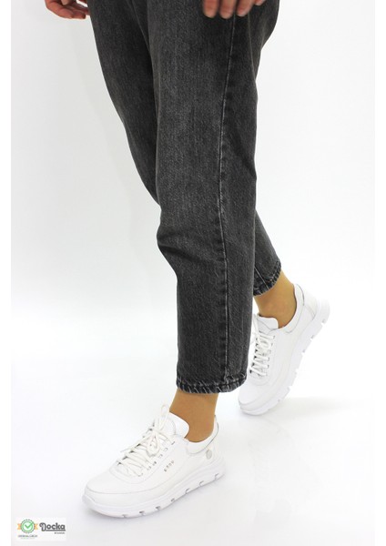 Kadın Ortopedik Günlük Deri Spor Sneaker Ayakkabıı M26YA3395 modelleri