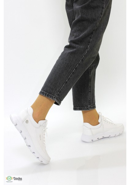 Kadın Ortopedik Günlük Deri Spor Sneaker Ayakkabıı M26YA3395 fırsatları