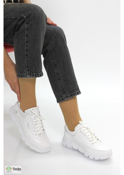 Kadın Ortopedik Günlük Deri Spor Sneaker Ayakkabıı M26YA3395 indirimleri