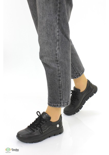 Kadın Ortopedik Günlük Deri Spor Sneaker Ayakkabıı M26YA3395