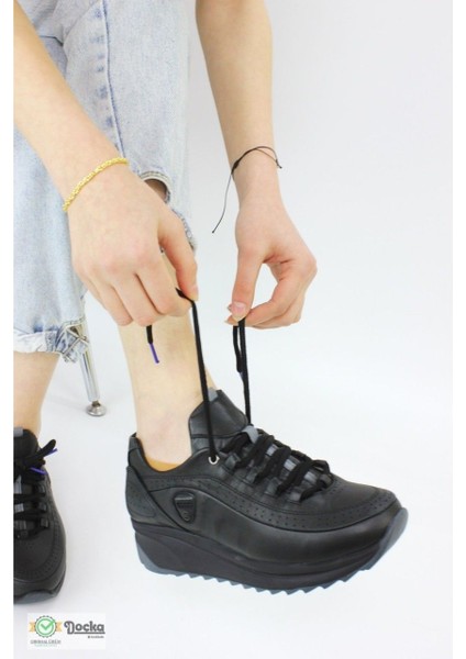 Kadın Günlük Ortopedik Deri Spor Tarz Yürüyüş Ayakkabısı M26YA3480