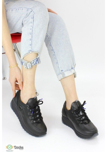 Kadın Günlük Ortopedik Deri Spor Tarz Yürüyüş Ayakkabısı M26YA3480 fırsatları