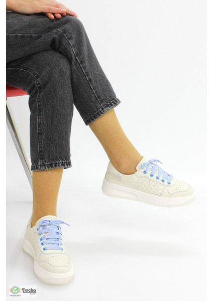 Kadın Ortopedik Günlük Deri Spor Sneaker Ayakkabıı M26YA435