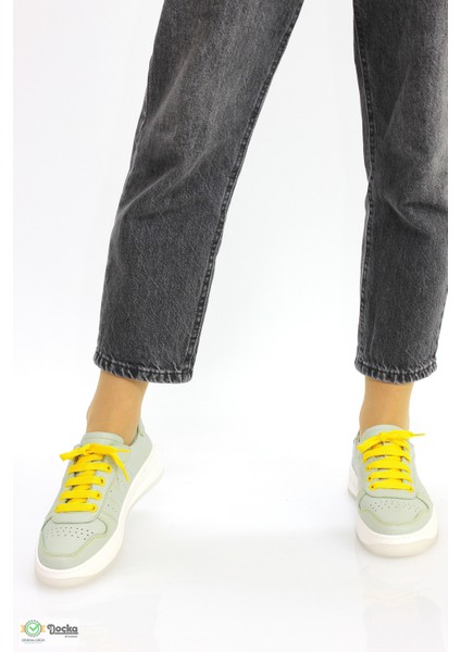 Kadın Ortopedik Günlük Deri Spor Sneaker Ayakkabıı M26YA435 modelleri