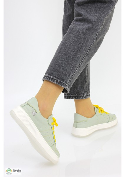 Kadın Ortopedik Günlük Deri Spor Sneaker Ayakkabıı M26YA435 fırsatları
