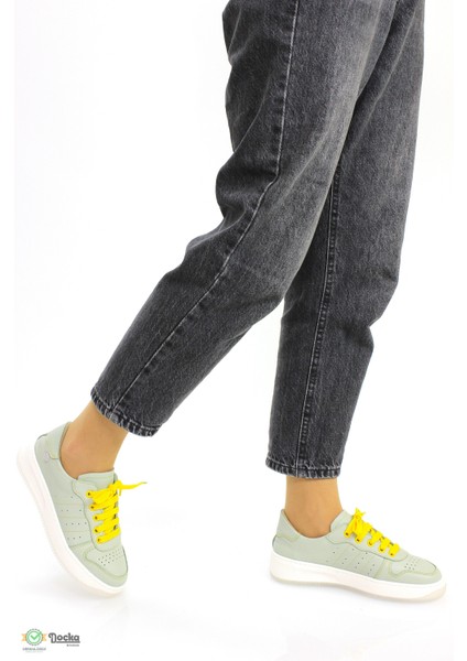 Kadın Ortopedik Günlük Deri Spor Sneaker Ayakkabıı M26YA435 indirimleri