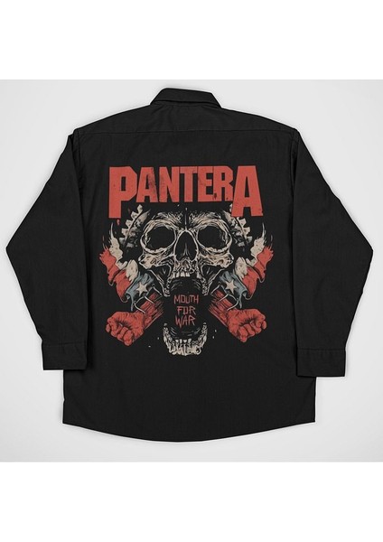 Pantera Müzik Grubu Baskılı Unisex Rock Metal Gömlek