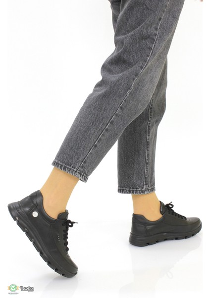 Kadın Ortopedik Günlük Deri Spor Sneaker Ayakkabıı M26YA3395