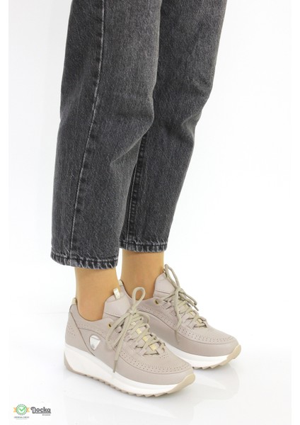 Kadın Günlük Ortopedik Deri Spor Tarz Yürüyüş Ayakkabısı M26YA3480 fiyatları