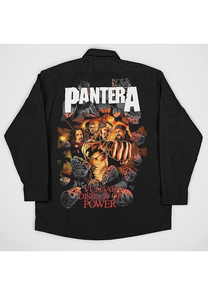 Pantera Vulgar Display Of Power Yazılı Unisex Müzik Grubu Gömlek