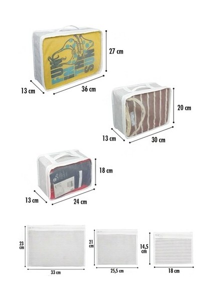 Anne Bebek Hastane Çantası Düzenleyici Organizer 6 Parça fırsatları