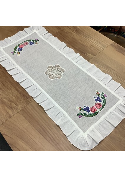 Kaneviçeli & Dantelli Runner - 45*90 cm indirimleri