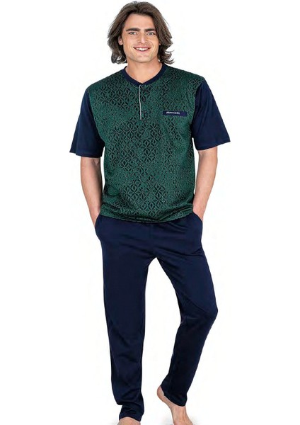 6051 Erkek Jakarlı 3'Lü Pijama Takımı fırsatları