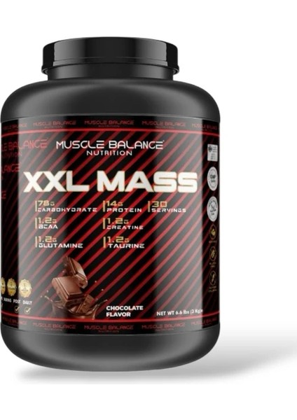 XXL Mass 3000 gr 30 Servis Çikolata