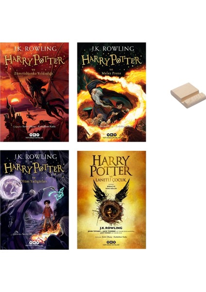 Harry Potter Serisi (Zümdüanka Yoldaşlığı - Melez Prens - Ölüm Yadigarları ve Lanetli Çocuk) + Telefon Tutucu