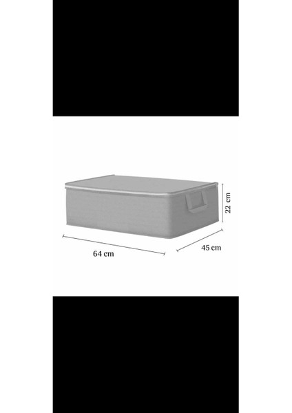 6 Adet Büyük Boy Kalın Kumaş Gri Baza ve Çekyat Tipihurç Ölçüleri 64 x 45 x 22 cm . Dolap Organizer