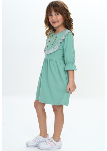 Kız Çocuk Nakış Desenli Elbise fiyatları