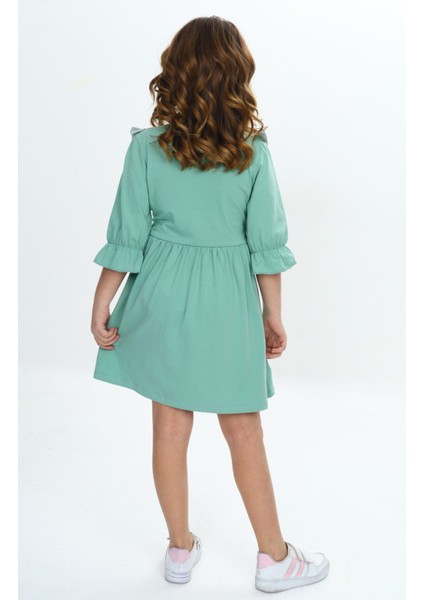 Kız Çocuk Nakış Desenli Elbise indirimleri