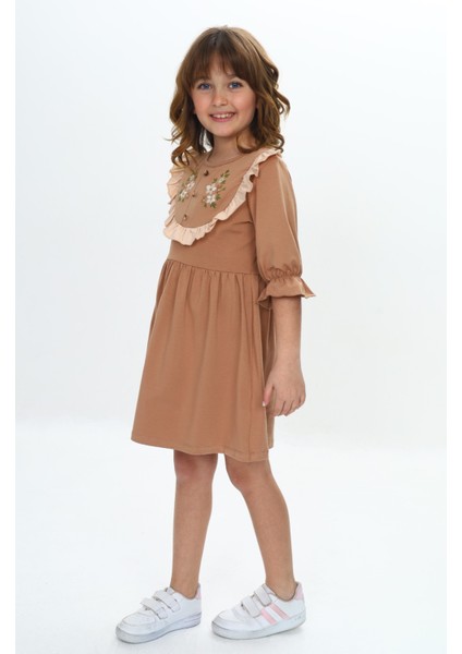 Kız Çocuk Nakış Desenli Elbise fiyatları