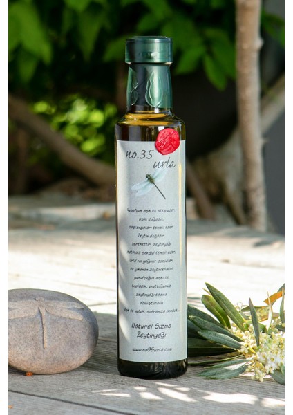 No. 35 Urla Erken Hasat Soğuk Sıkım Zeytinyağı Cam Şişe