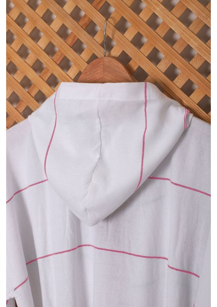 Unisex beyaz çizgili pamuklu plaj ve banyo peştemali, hafif ve rahat kullanım sağlar fiyatları