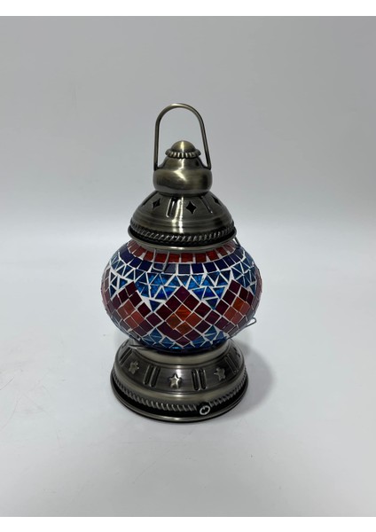 Mozaik Temalı Şarj Edilebilir LED Masa Lambası 20 cm (1 Adet)