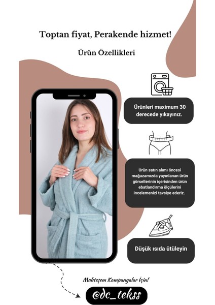 Lila Renkli Kapüşonlu Pamuklu Bornoz, Çok Beden, Rahat ve Şık indirimleri