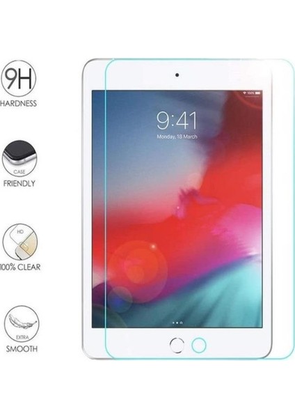Apple iPad Air 3 3. Nesil 10.5" Dönerli Standlı Deri Tablet Kılıfı - Ekran Koruyucu - Kırmızı