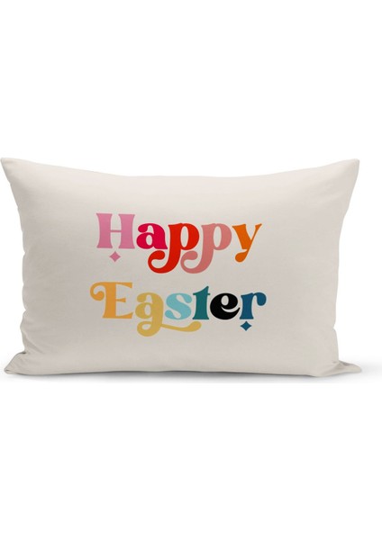 Ilkbahar Serisi Çift Tarafı Dijital Baskılı 3'lü Kırlent Kılıfı Seti (Spring Easter Paskalya) fırsatları