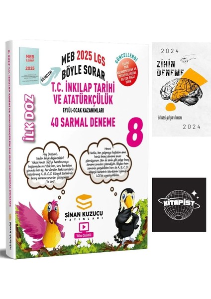 LGS Ilk Doz Inkılap Deneme+Zihin Deneme-Kitapist299